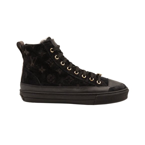 LOUIS VUITTON Black Stellar Sneaker Boot Size 6/36 - Picture 3 of 5